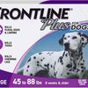 FRONTLINE Plus Flea and Tick Treatment for Large Dogs Up to 45 to 88 lbs. 3 Treatments